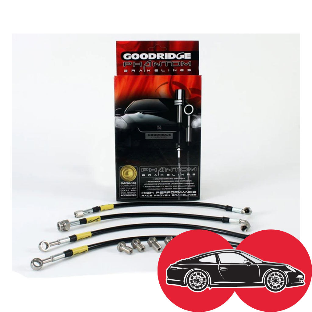 Goodridge Phantom Series (Black) Stainless Steel Brakeline Kit – Total ...